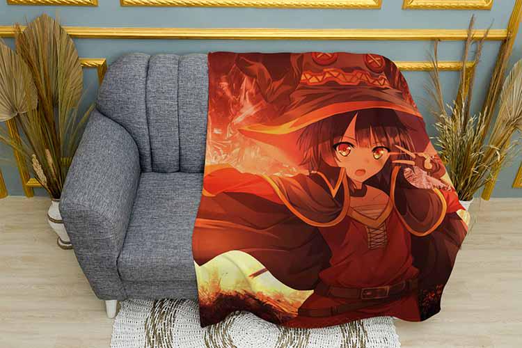 Плед Beautiful Megumin Konosuba плюш однослойный 135х150 см (113738)
