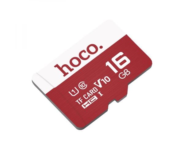 Карта памяти Hoco MicroSDHC 10 Class 16Gb Red