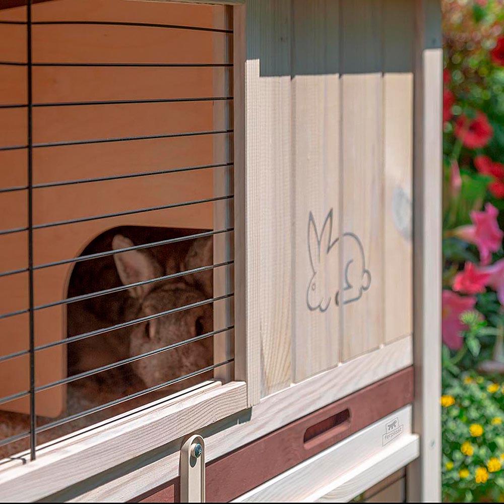 Клітка для кроликів дворівнева RANCH 100 BASIC FSC з північної ялини 90,5x46/80 см (A-036651) - фото 7 Клітка для кроликів дворівнева RANCH 100 BASIC FSC з північної ялини 90,5x46/80 см (A-036651) - фото 7