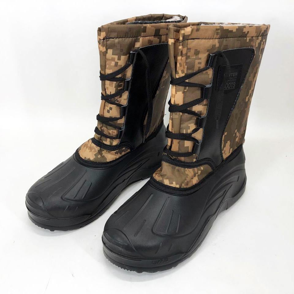 Сапоги мужские на меху р. 45 Желтый пиксель (ws55459-4)