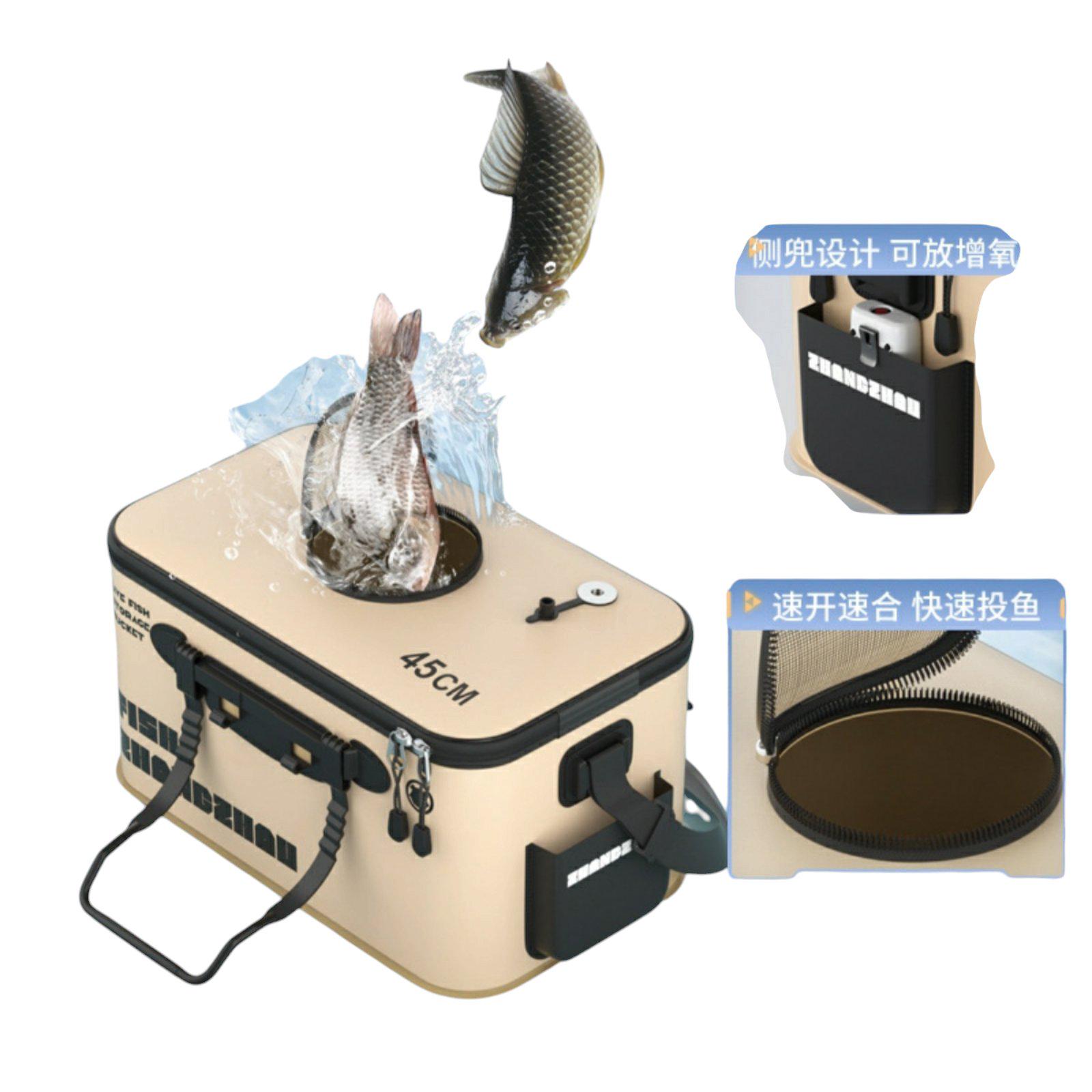 Сумка для рыбалки 34 л 47х27х22 см Бежевый - фото 3 Сумка для рыбалки 34 л 47х27х22 см Бежевый - фото 3