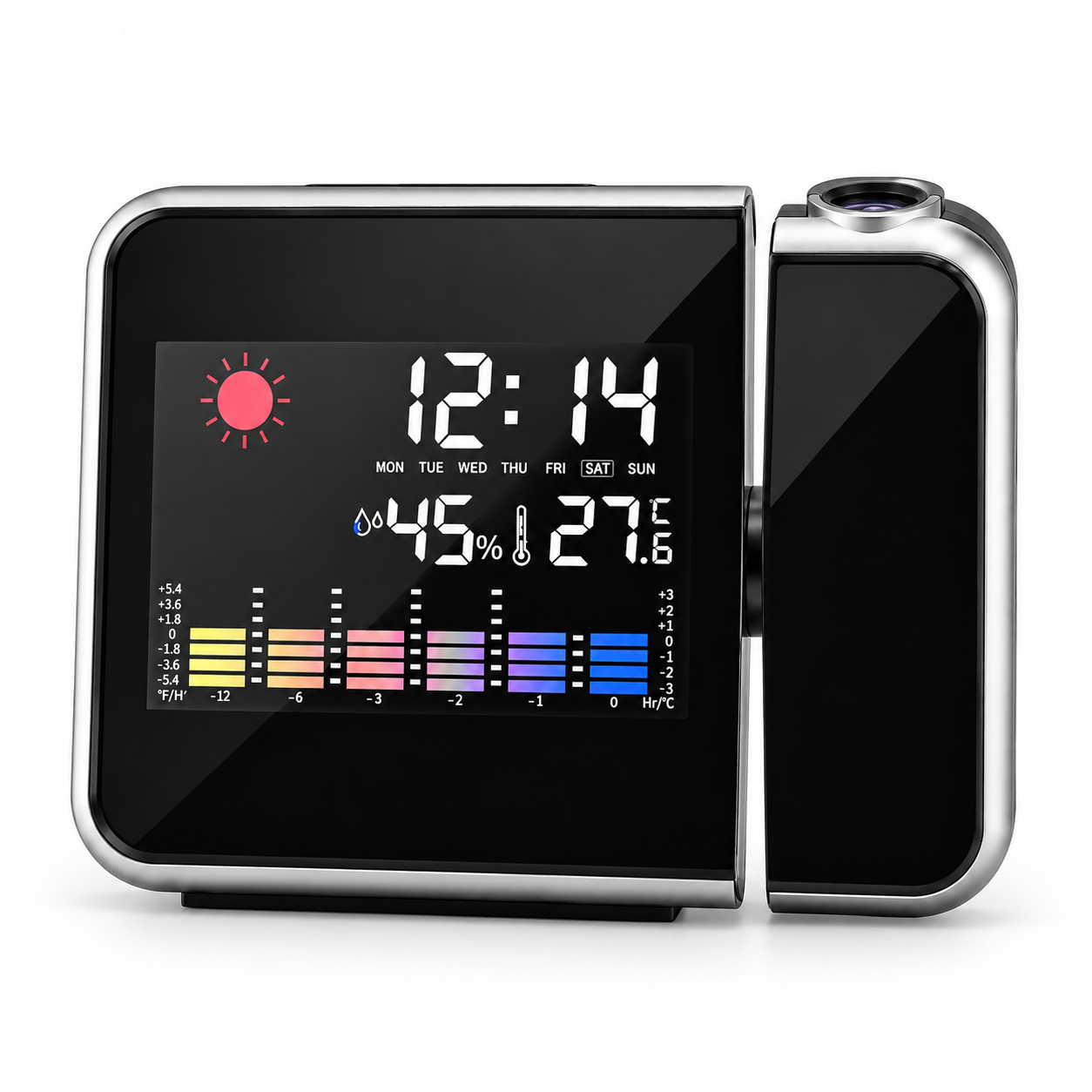 Метеостанция с проектором времени Color Screen 8190 Черный (4343)