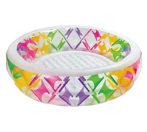 Басейн надувний Intex 56494 з м'яким дном для дітей від 6 років круглий 772 л 229х56 см Різнокольоровий