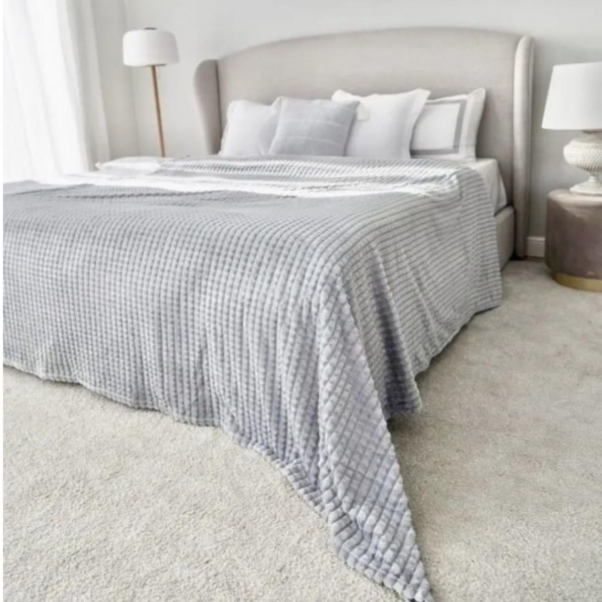 Плед Colorful Home Крокодил двуспальный 180х200х2 см Серый (37392)