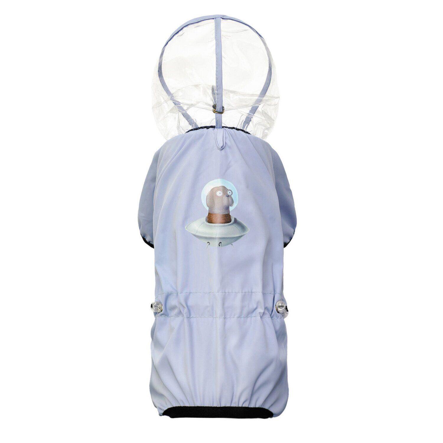 Дождевик Pet Fashion Космос S2 Лавандовый (100432)