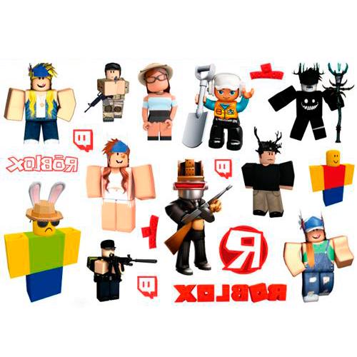 Детские татуировки Roblox Tattoo Set