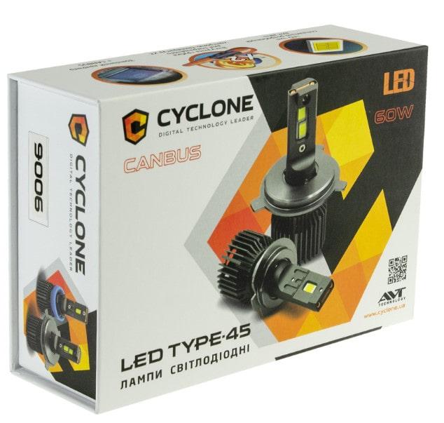 Лампа LED Cyclone 9006 6000K TYPE 45 (8706) 1 шт. - фото 4