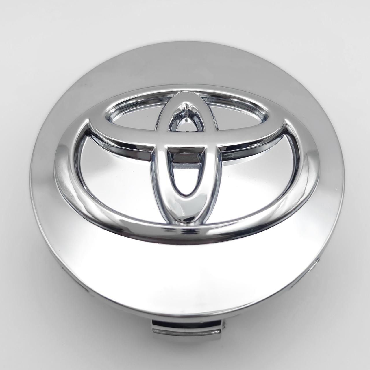 Колпачок заглушка ступицы колеса Toyota 62 мм тип 2 Хром (3009205056)