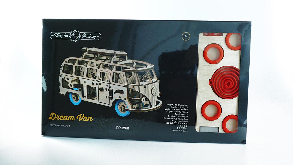 Конструктор механічний 3D Time for Machine Dream van автомобіль Червоний (T4M380301RED) - фото 6