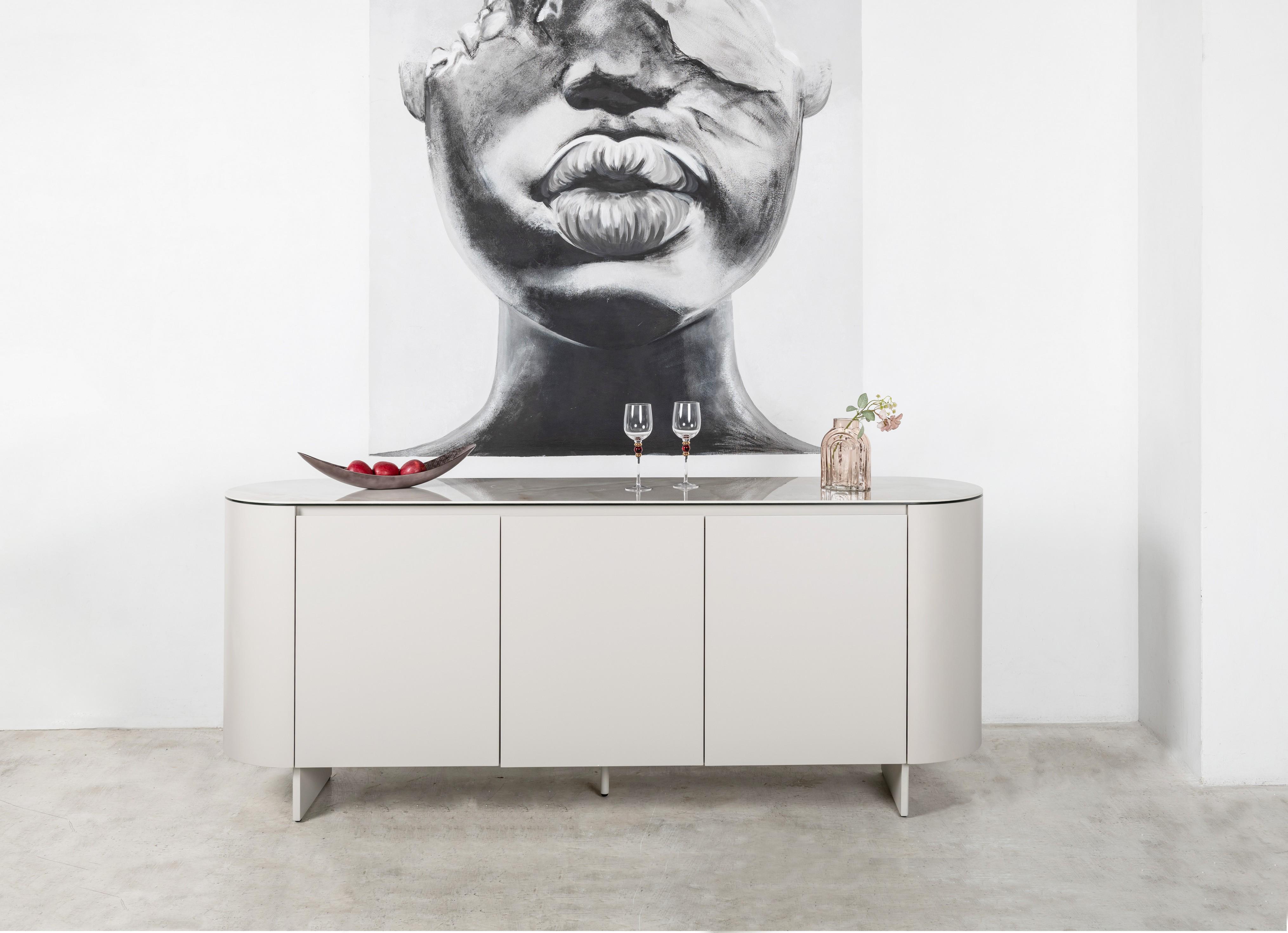 Буфет Лунарио 2000х450х810 мм Айвори оникс/Айвори (30980343) - фото 6