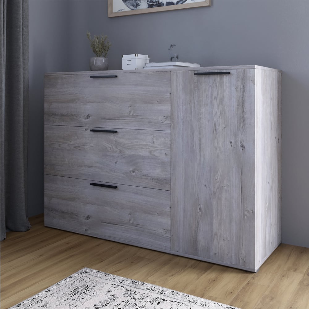 Комод Lion Краш 120x43x86 см Шварцвальд (LION-044143)