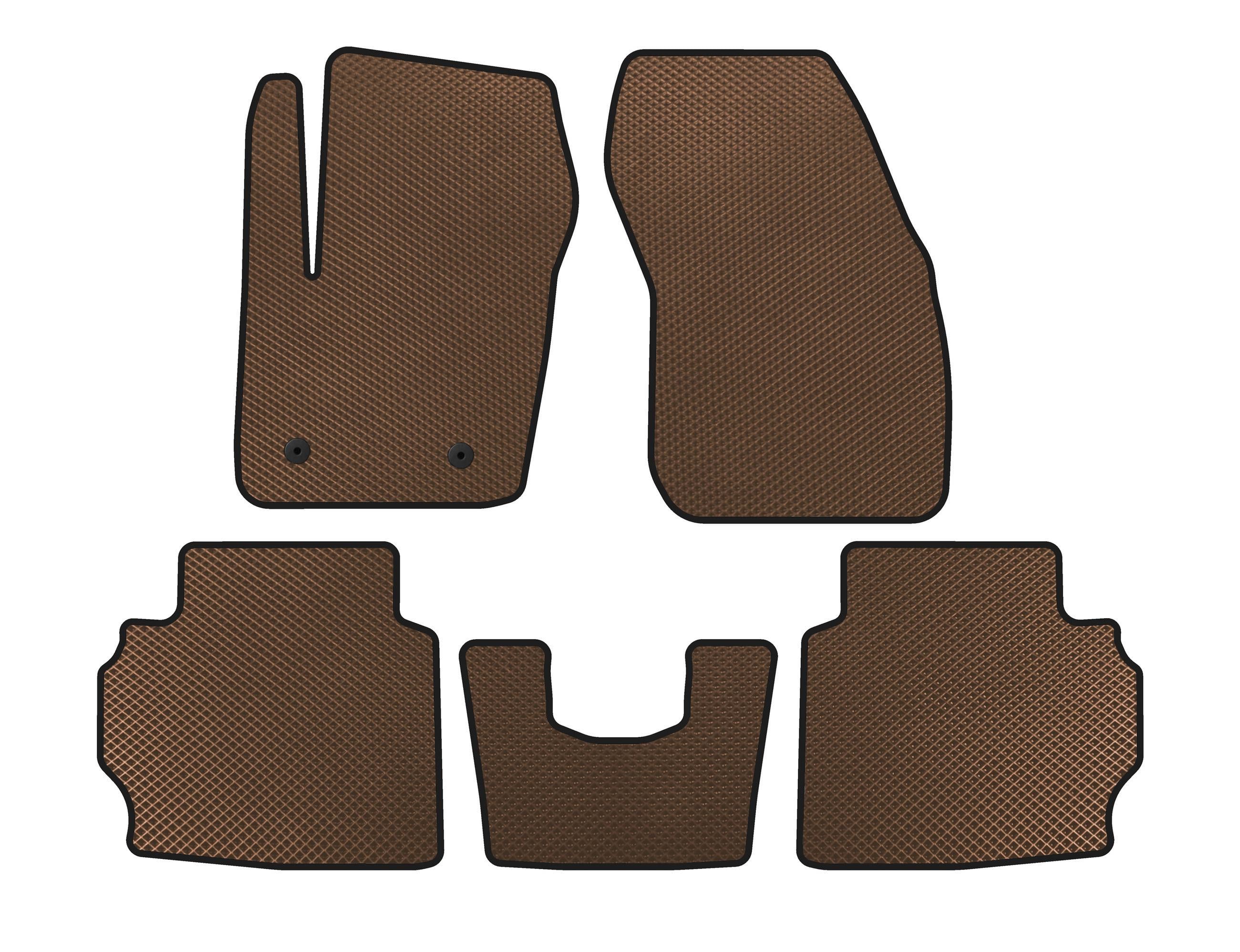 Коврики Digital Designs LB EVA для Ford Mondeo 2014-2022 гг. этилвинилацетат Коричневый (141584)