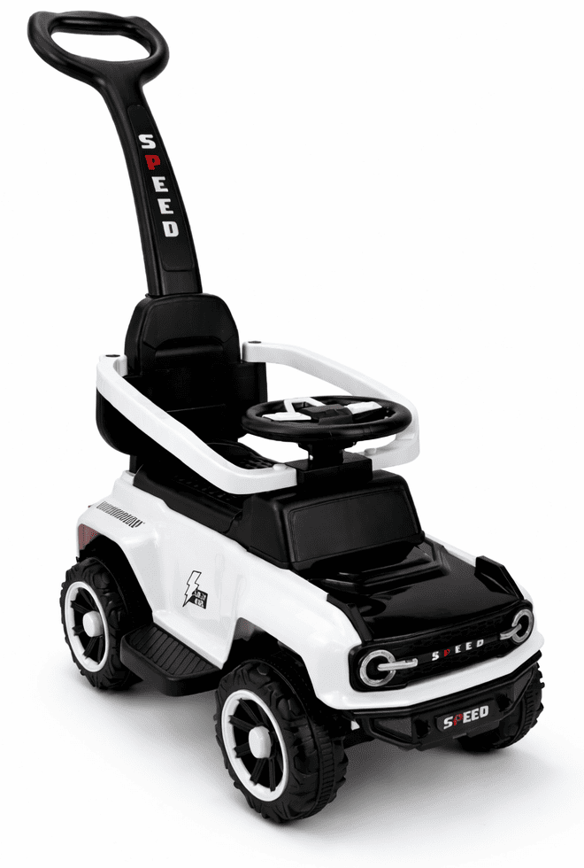 Машинка толокарь Lolly Kids LKT-517/музыка Белый (9946)