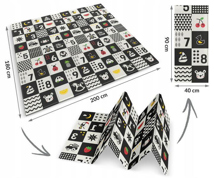 Термоковрик детский Nukido NK-340 двухсторонний складной 200х180х1 см (15343909) - фото 3