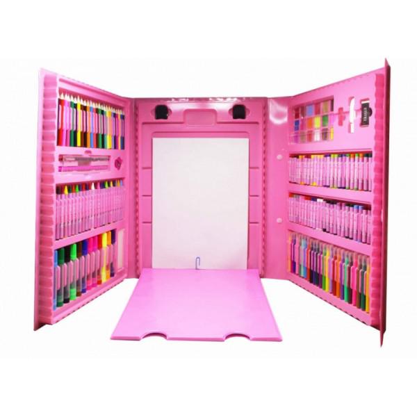 Набір для малювання з мольбертом 208 пр. Рожевий (171667) - фото 4 Набір для малювання з мольбертом 208 пр. Рожевий (171667) - фото 4