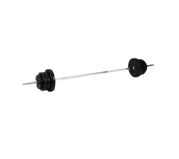 Штанга прямой гриф с мельницами 60 кг Черный (2371513759)