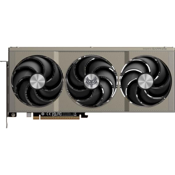 Відеокарта Sapphire Nitro+ AMD Radeon RX 9060 XT 16 Гб GDDR6 20000 МГц 3320 МГц Grey (11350-01-20G)