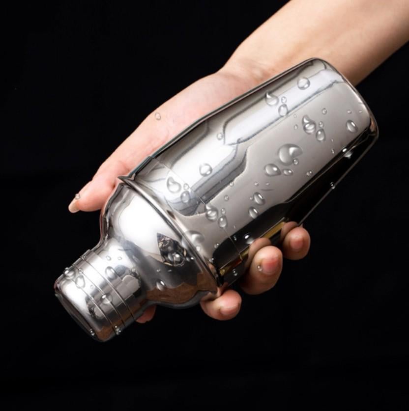 Барний шейкер для коктейлів Класичний нержавіюча сталь 350 мл Сріблястий (183) - фото 7