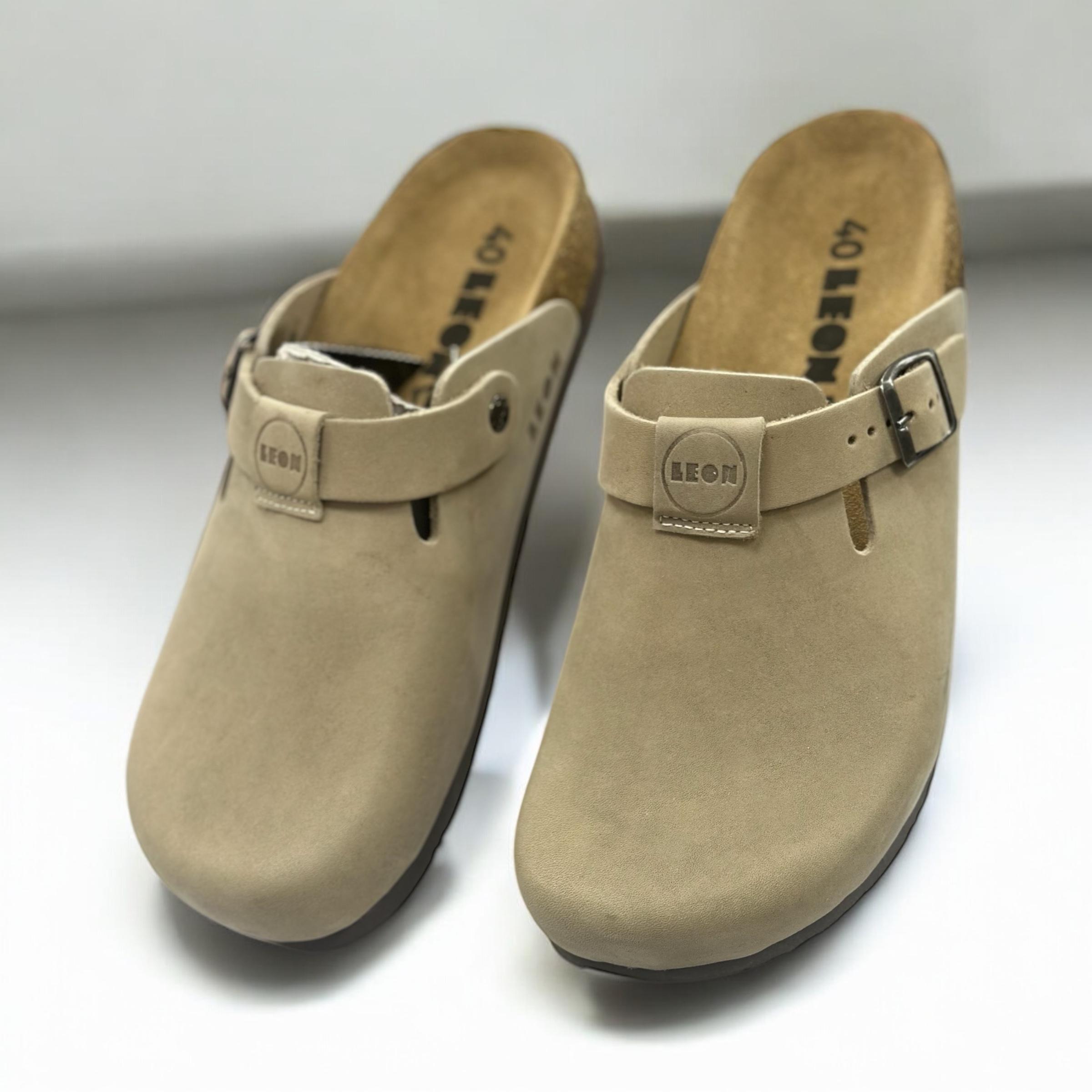Сабо Leon женские р. 39 Светло-бежевый (26394499) - фото 4