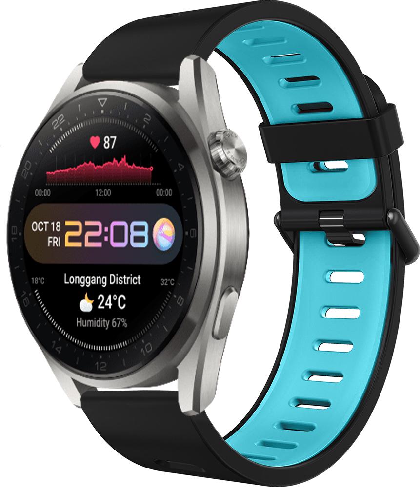 Ремешок Traf для Huawei Watch 3 Pro Black/Blue (28913)