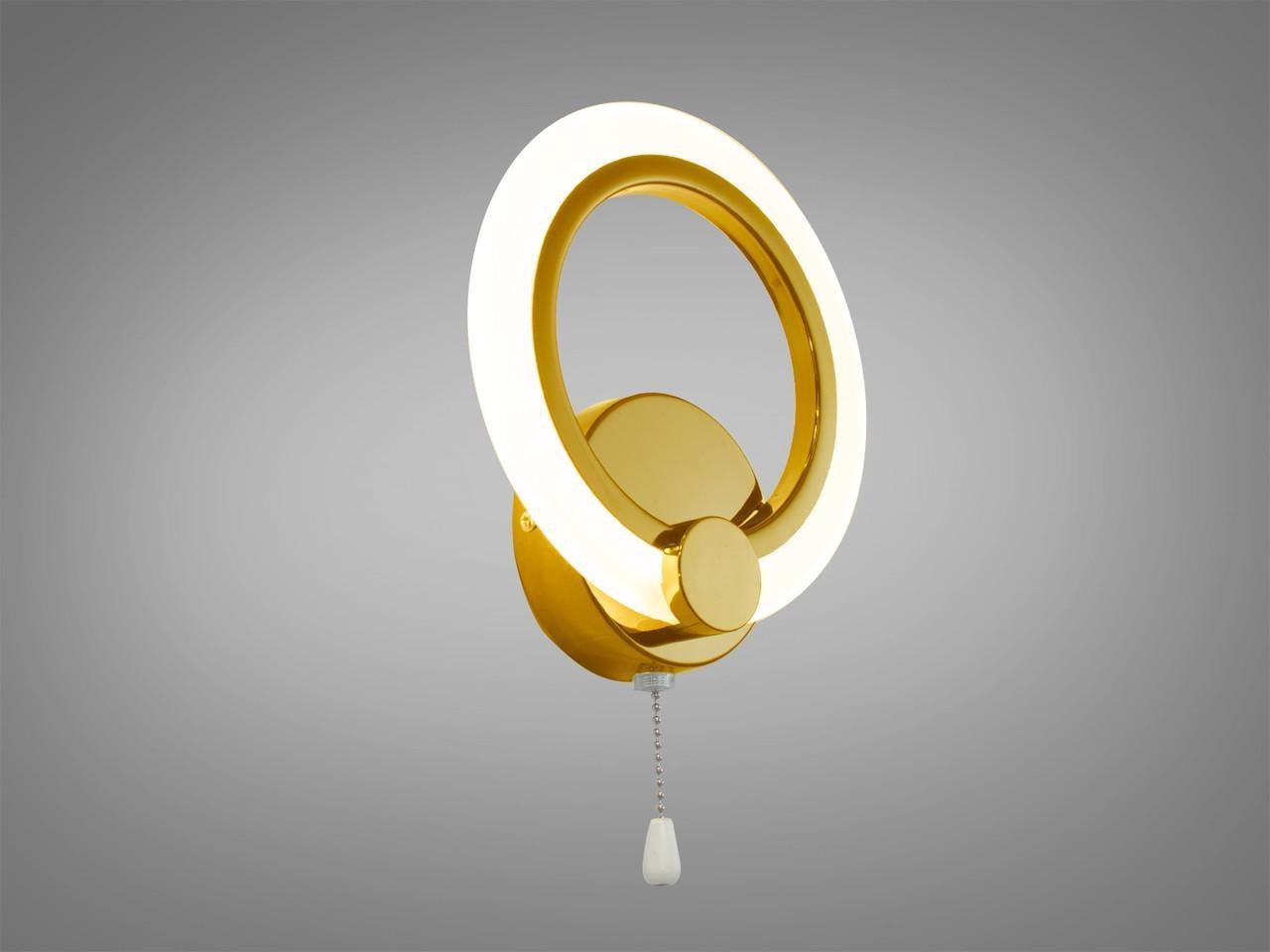 Бра светодиодное EcoLed хром 13W A8022/1G Золотой