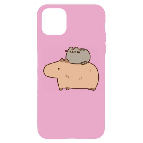 Чехол для iPhone 11 Пушин и Капибара