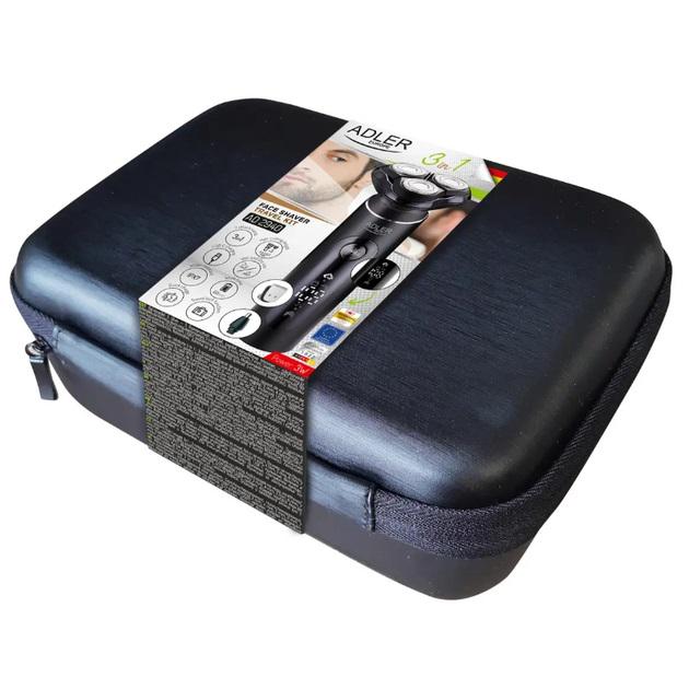 Електробритва акумуляторна Adler AD 2940 з триммером для бороди/носа та вух Black (23160192) - фото 5 Електробритва акумуляторна Adler AD 2940 з триммером для бороди/носа та вух Black (23160192) - фото 5