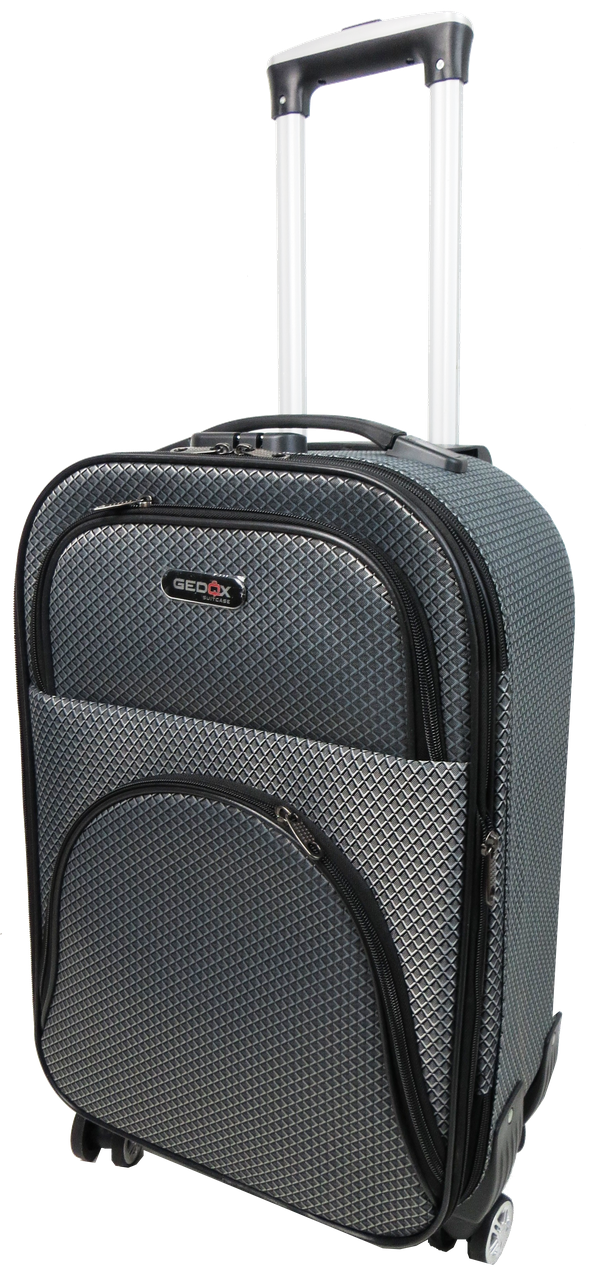 Чемодан на колесах Gedox GD Polo маленький в клеточку 42 л Серебристый - фото 2 Чемодан на колесах Gedox GD Polo маленький в клеточку 42 л Серебристый - фото 2