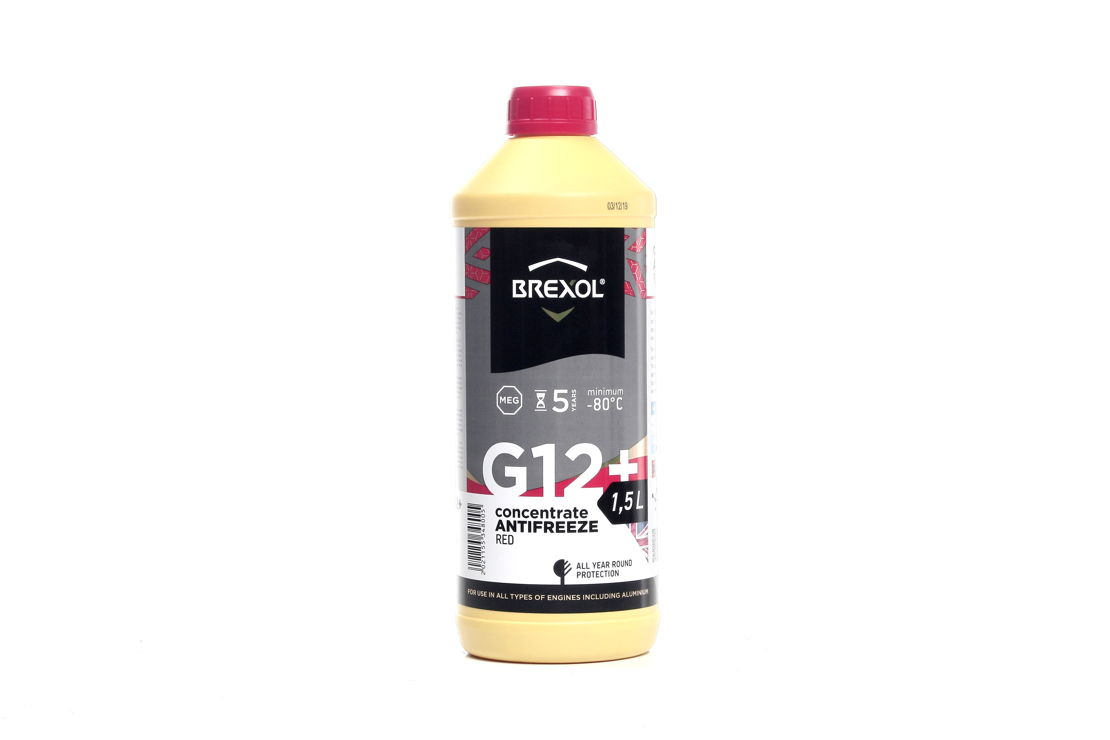 Антифриз Brexol Concentrate G12+-80C 1,5л Red (antf-026) - фото 1