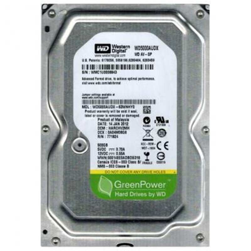 Жорсткий диск WD AV-GP HDD 3,5" SATA 500GB 5400rpm/32MB (WD5000AVDS)