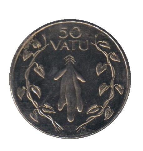 Колекційна монета Вануату 50 вату 2002 UNC (KM#8)