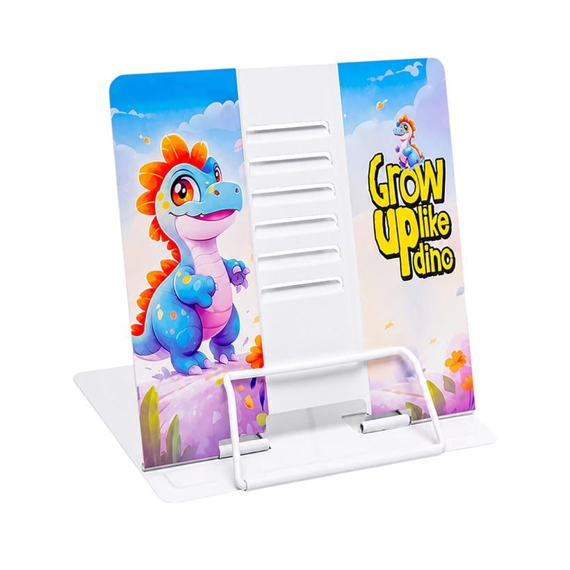 Подставка для книг металлическая Bambi Grow up like dino Синий (KP-406-B-46)
