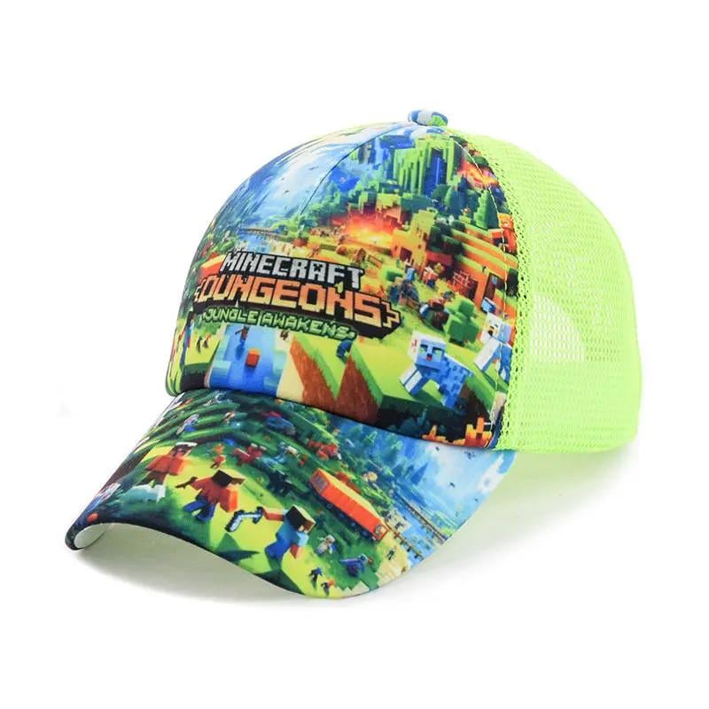 Кепка детская Minecraft Dungeons с ярким принтом р. 50-55