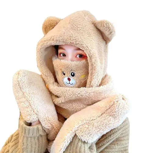 Набір жіночий шапка/шарф з рукавичками One Size (30231078) - фото 5 Набір жіночий шапка/шарф з рукавичками One Size (30231078) - фото 5