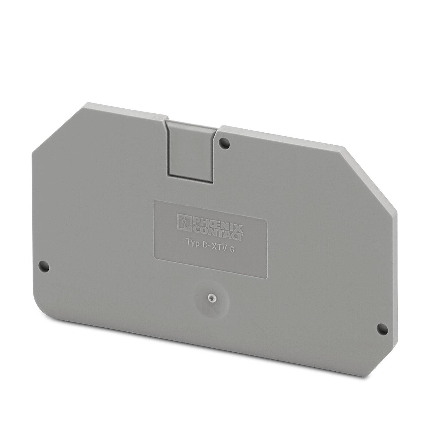 Кришка кінцева Phoenix Contact D-XTV 6 62,8х2,2х36 мм Сірий (1329515)