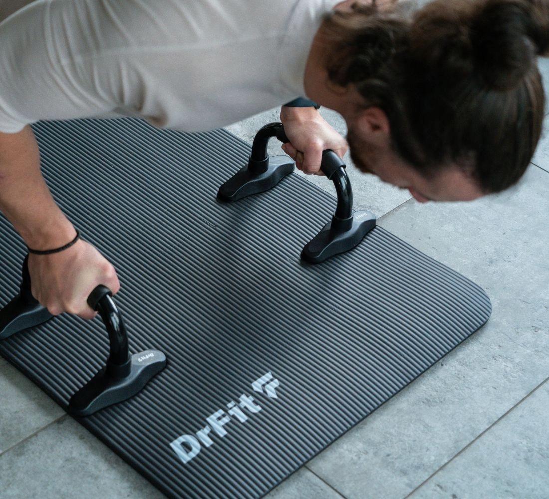 Килимок для спорту DrFit NBR 60 з чохлом 183 см Чорний - фото 6 Килимок для спорту DrFit NBR 60 з чохлом 183 см Чорний - фото 6