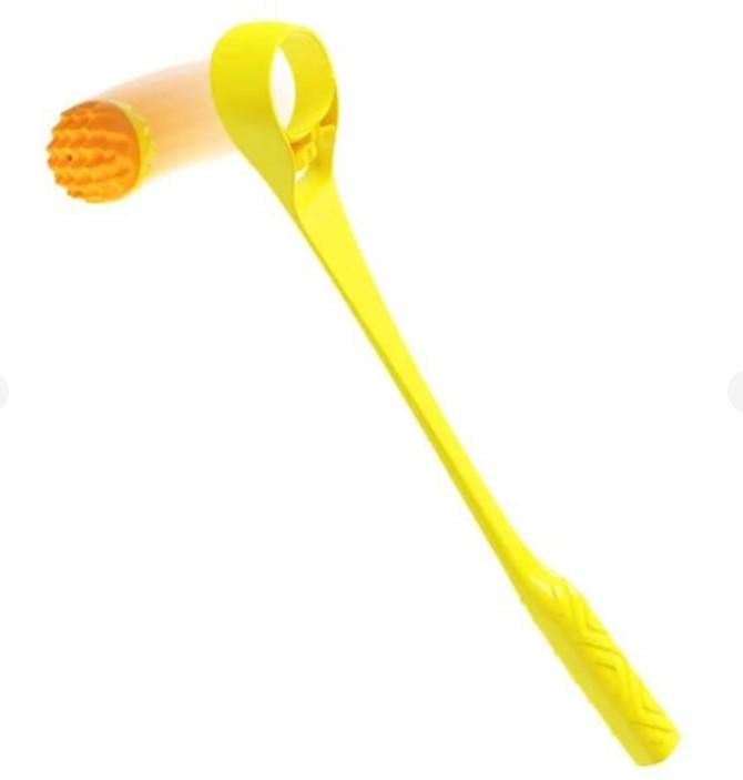 Клюшка для метания мяча и мяч для собак Желтый - фото 1