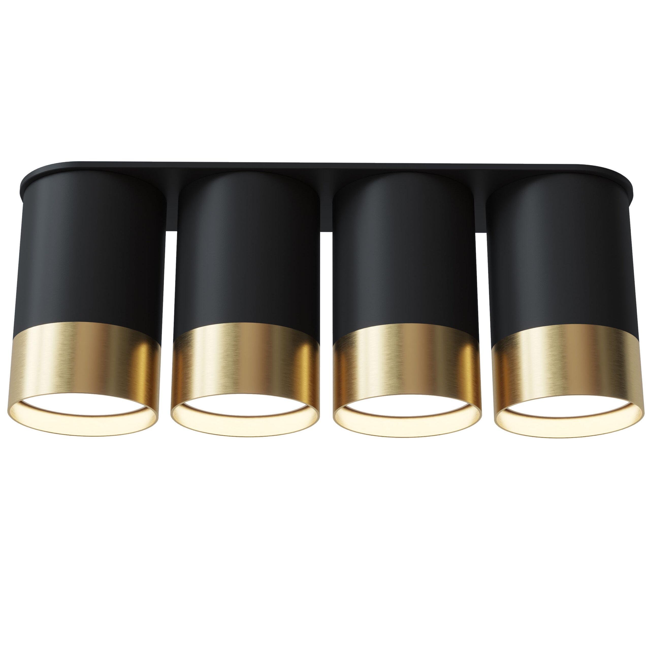 Спот точечный PikArt BP на 4 лампы Золотой/Черный (28008)