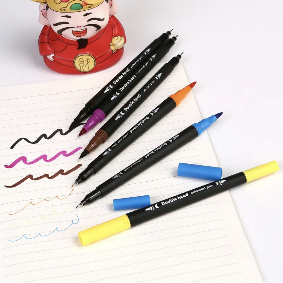 Детский набор акварельных маркеров для рисования 80 шт. двухсторонние в сумке на водной основе (Е500148/80) - фото 7 Детский набор акварельных маркеров для рисования 80 шт. двухсторонние в сумке на водной основе (Е500148/80) - фото 7