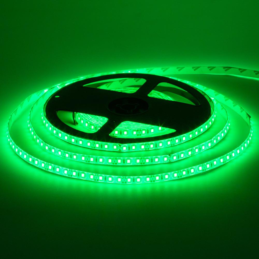 Светодиодная лента MTK 600G3528-12 12V SMD2835 120LED/м IP20 9,6W/м 5 м Зеленый (1012080)