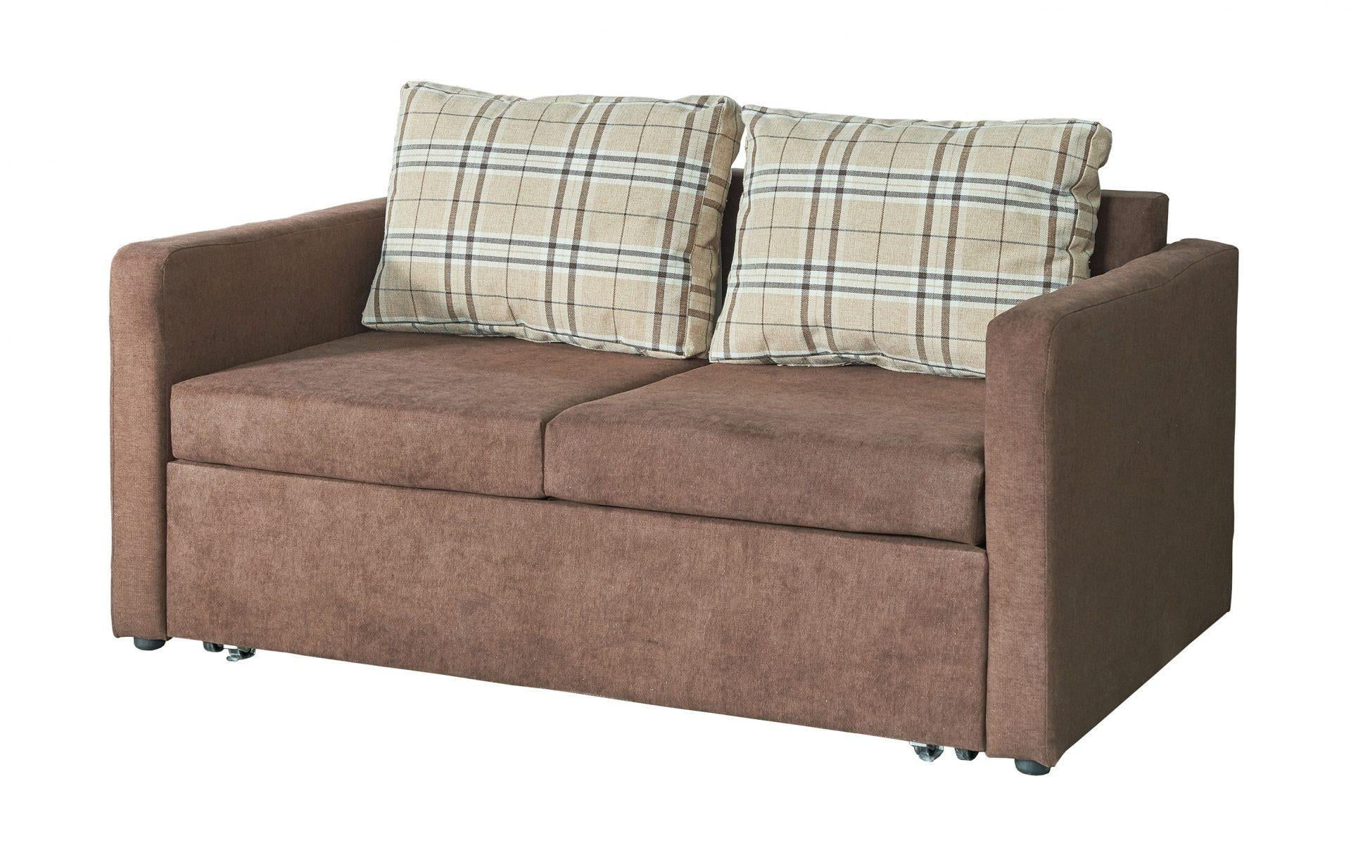 Диван раскладной Мебель-Сервис Атлант NEW выдвижной ДСП/дерево ткань Мальта Коричневый