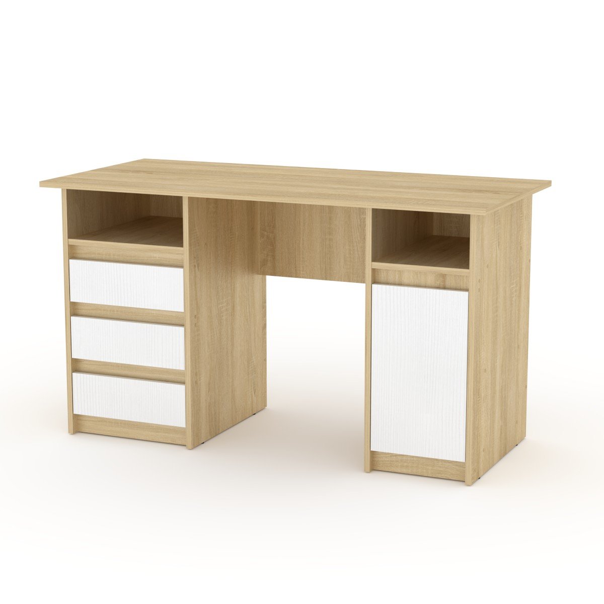 Стіл письмовий Компаніт Декан-2 Сонома/Німфея альба (60c734ff56ed397aa7105105)