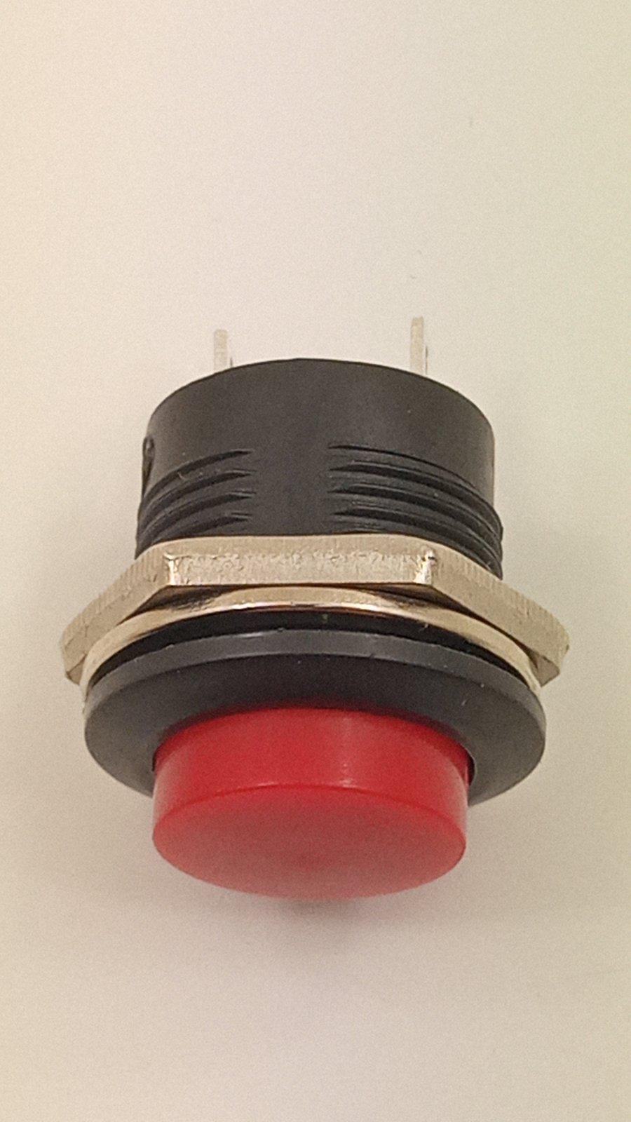 Кнопка без фиксации R13-507 16 мм Красный (32481)