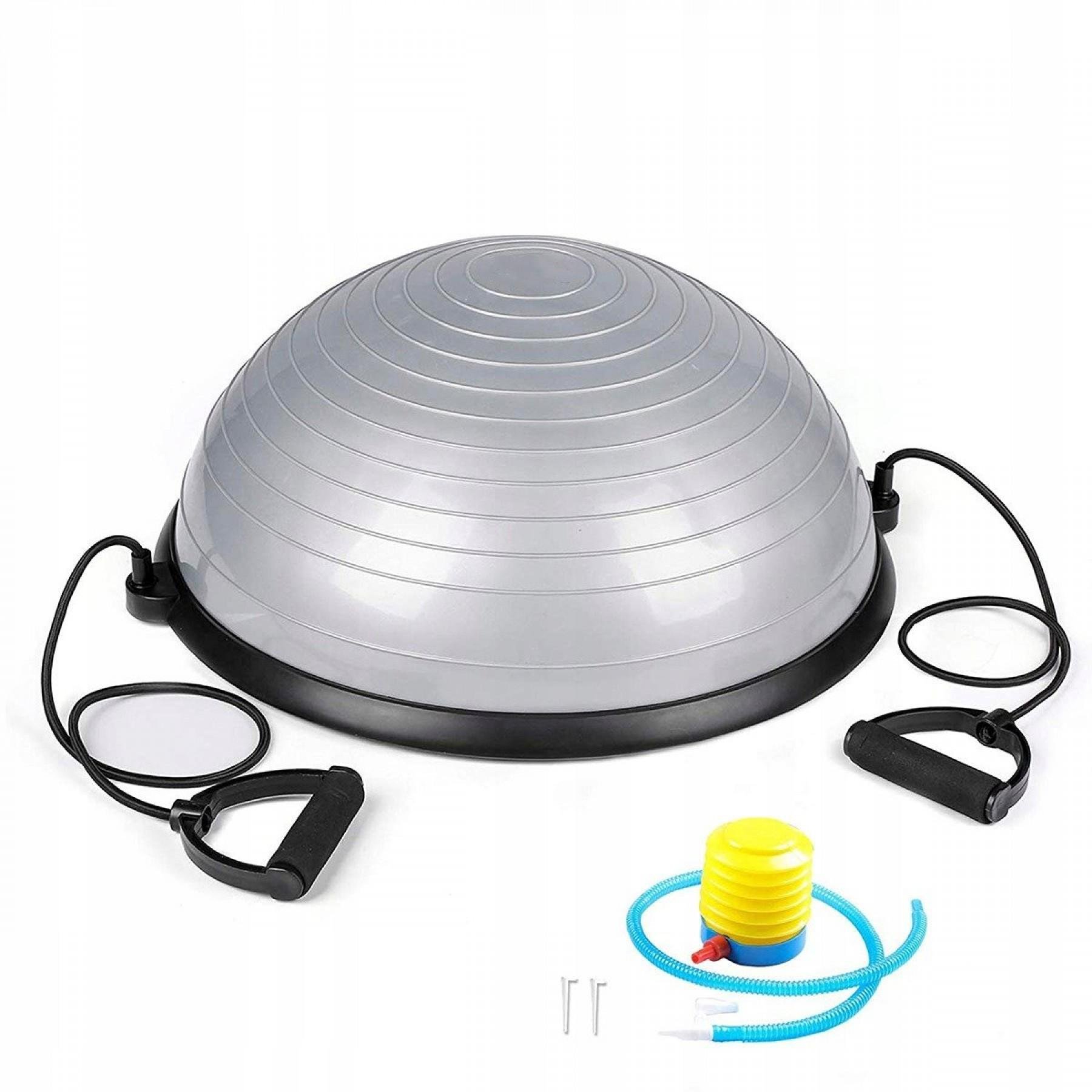 Балансировочная платформа Springos Bosu Ball 57 см Silver (BT0002) - фото 1