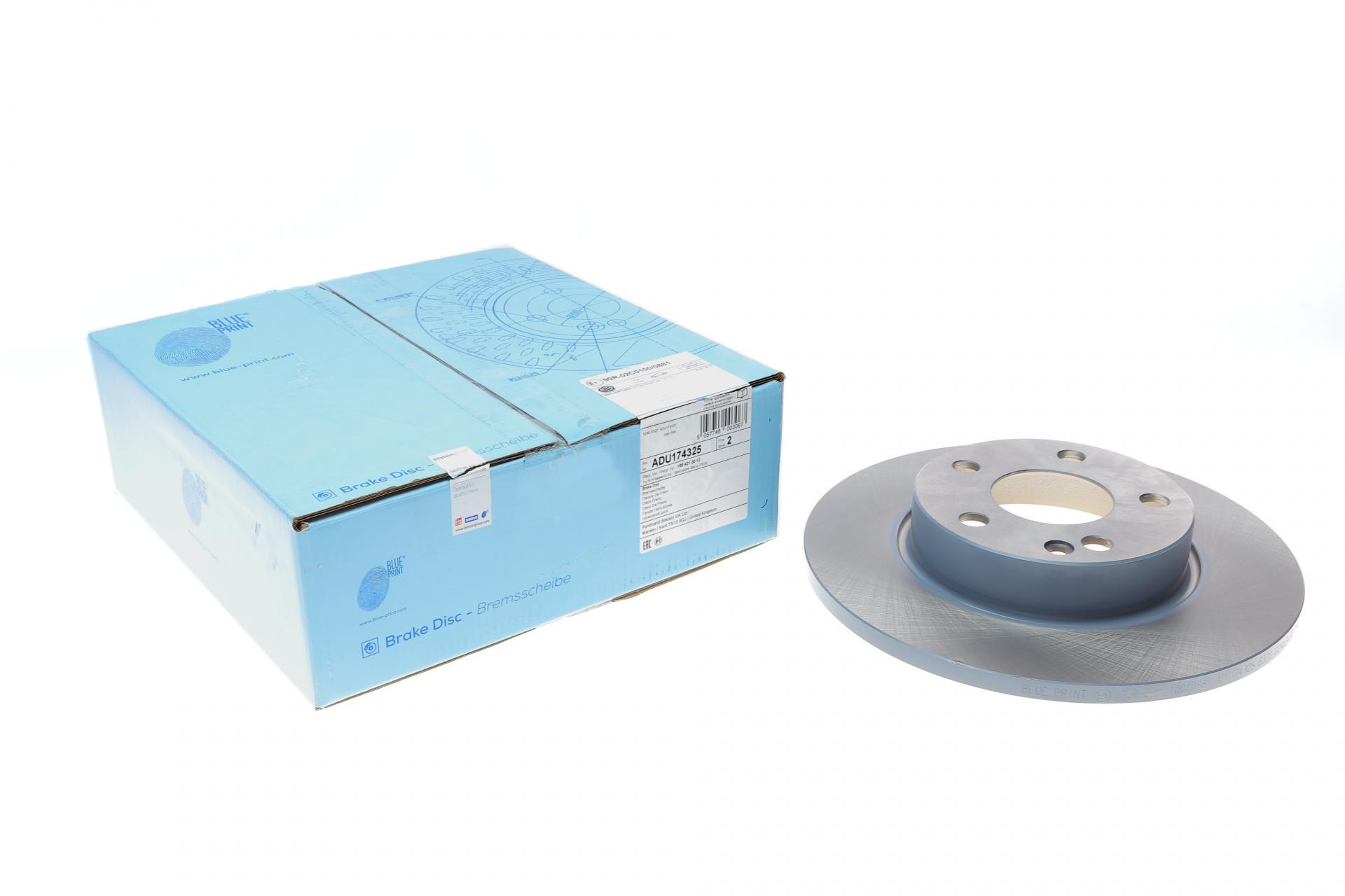 Тормозной диск передний BLUE PRINT для Mercedes A-class W169 04-12 276x12 мм (ADU174325)