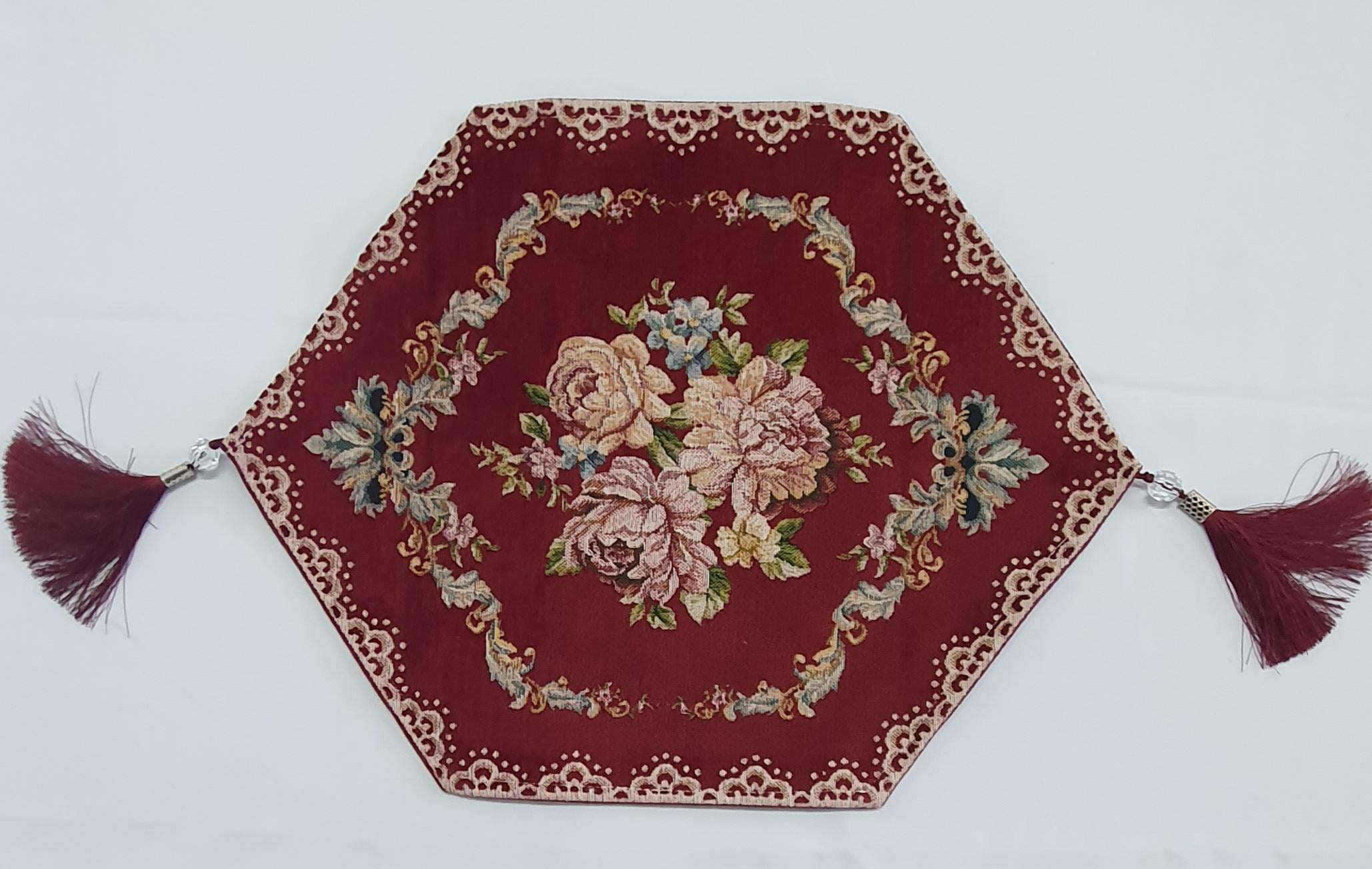 Дорожка велюровая Sagol 35x45 St 125 V4 Bordo (CN1834)