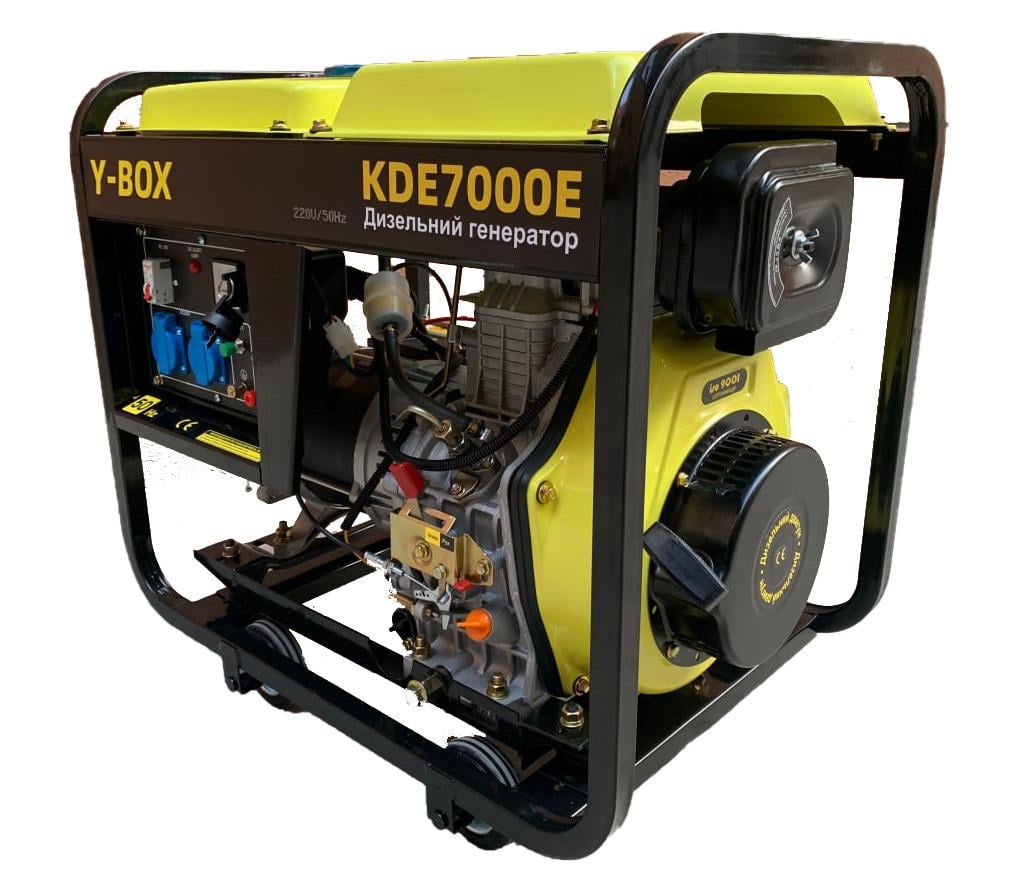 Генератор дизельный Y-BOX KDE8500E 6 KW однофазный/со свечкой накаливания