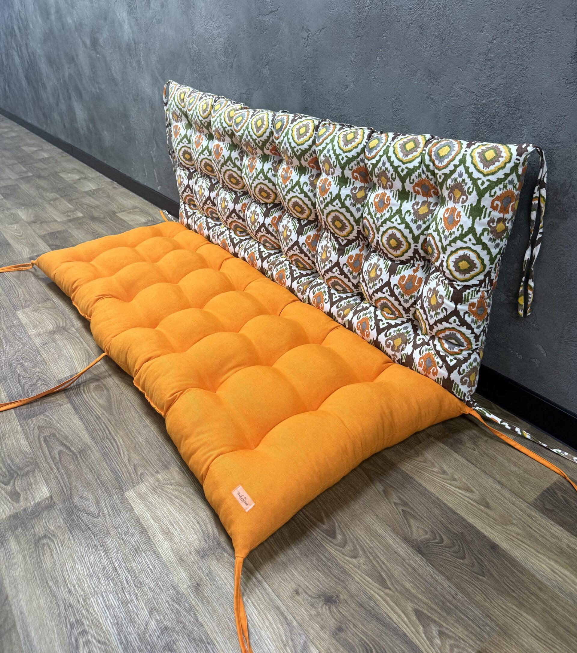 Подушка Comfort Home Multiprint green на поддоны/качели/каркасы/садовая мебель комбинированная панама 100х50х50 см