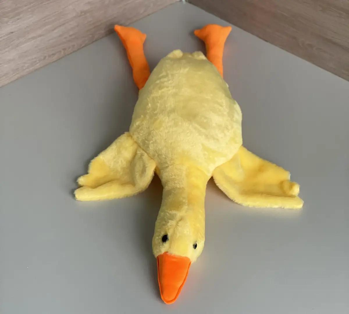 Мягкая игрушка плюшевая Гусь лежачий трансформер для детей и взрослых 3в1 90 см (1835642555) - фото 2