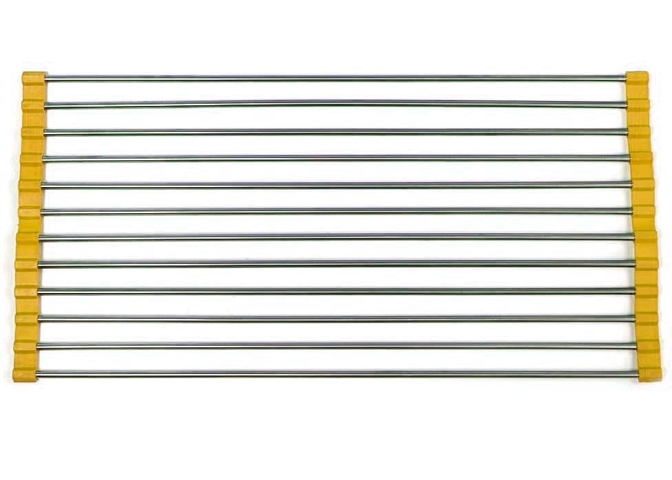 Сушарка для посуду Kitchen Drainboard 23х47 см Жовтий (1008170-Yellow-1)